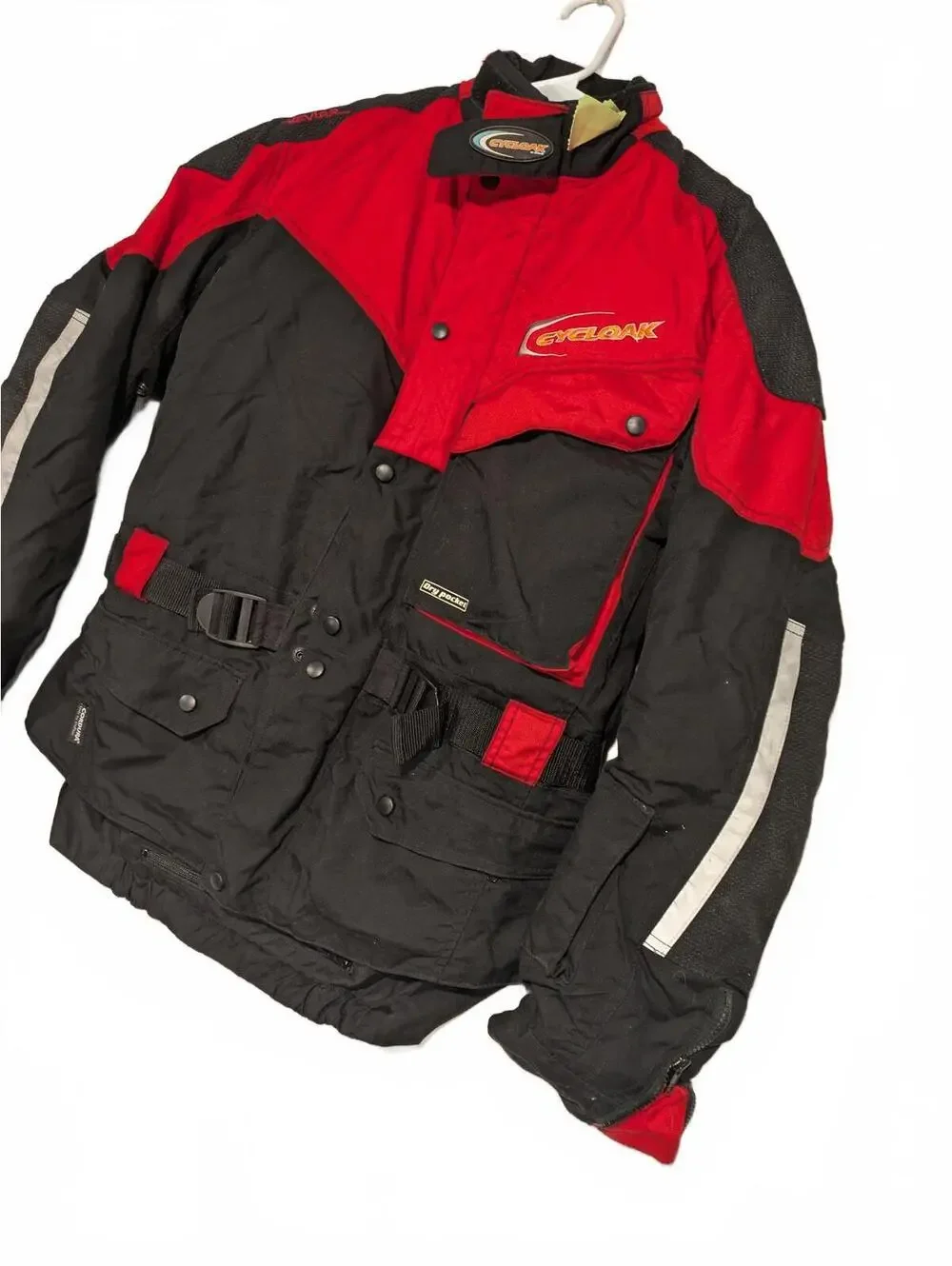 Cycloak Gore Tex Cordura Waterproof Motorcycle Riding Jacket Mens Medium Biker